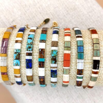 Bracelets perles plates Tila Aléatoire