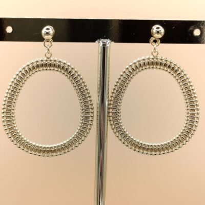 Boucles d'oreilles ovales irréguliers